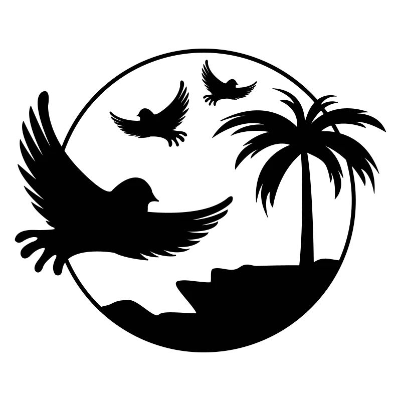Oiseaux de l’île paradisiaque