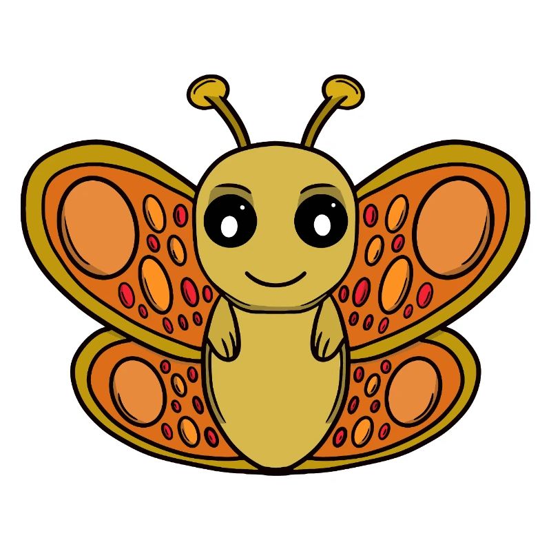 Papillon Chibi Ensoleillé