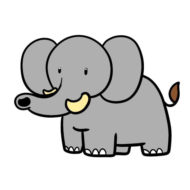 Éléphant debout
