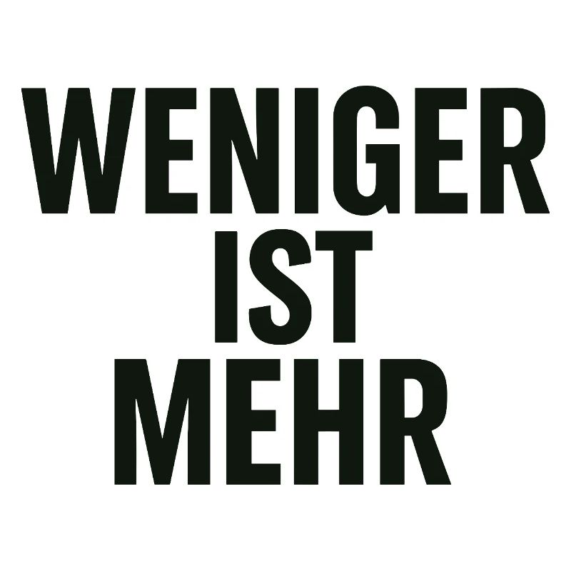 Moins c’est plus de conception typographique