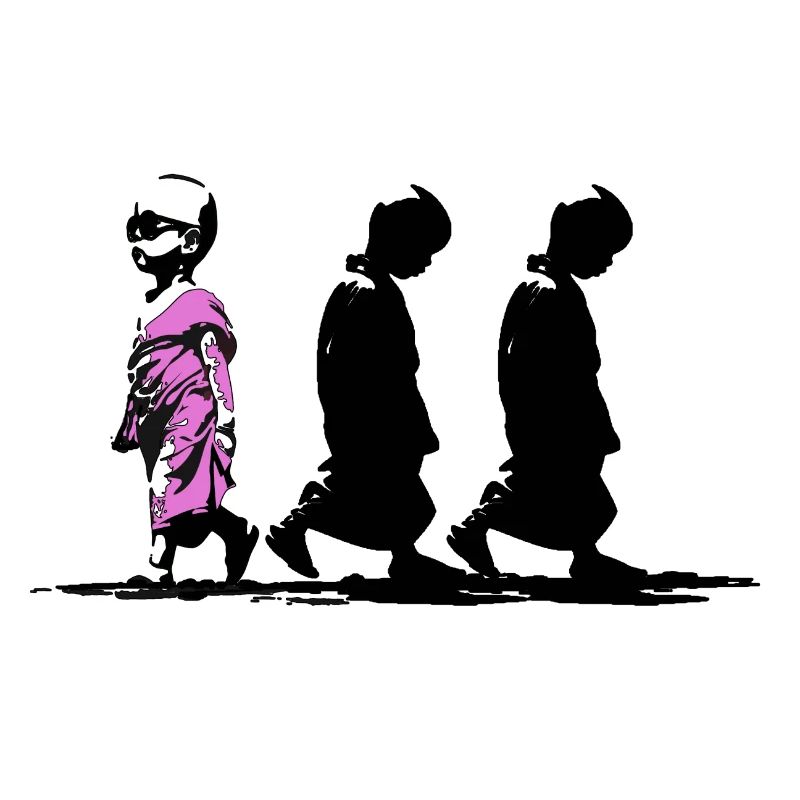 Neonpfad der Stille, sei anders