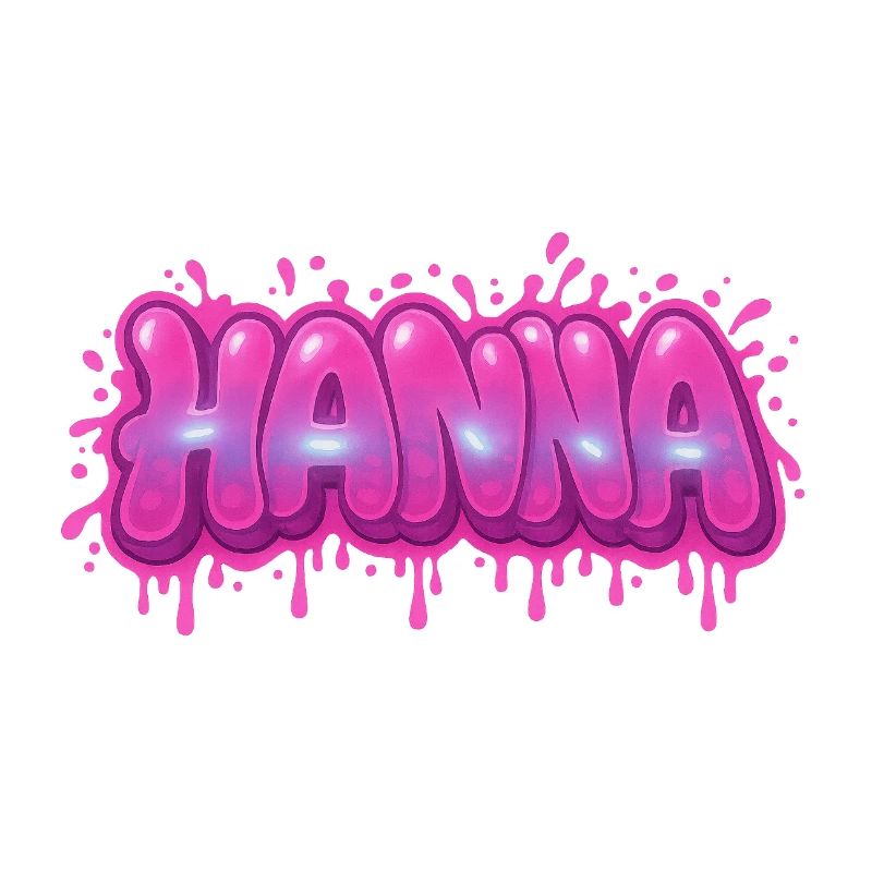 Graffiti HANNA Name Gift Ideal Printable On