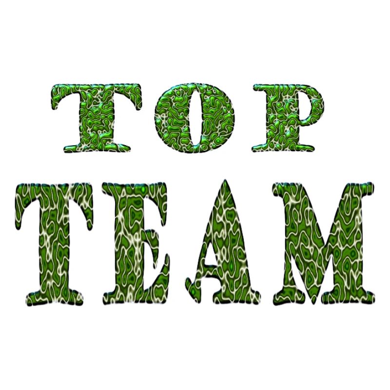 Top Team Green Pattern Texture