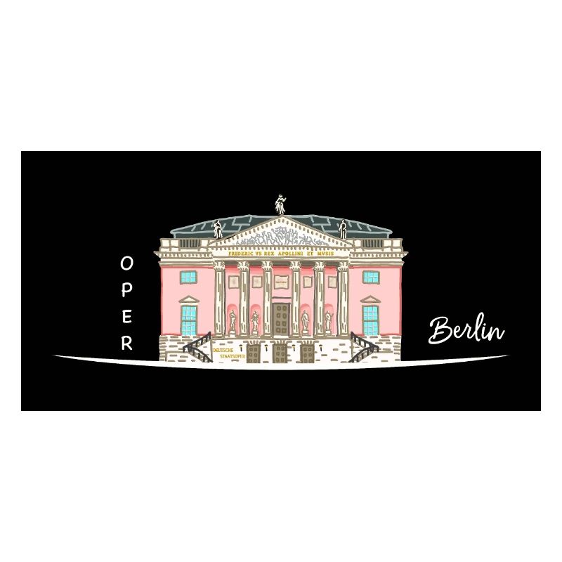 Berlin, Oper unter den Linden, Drawing