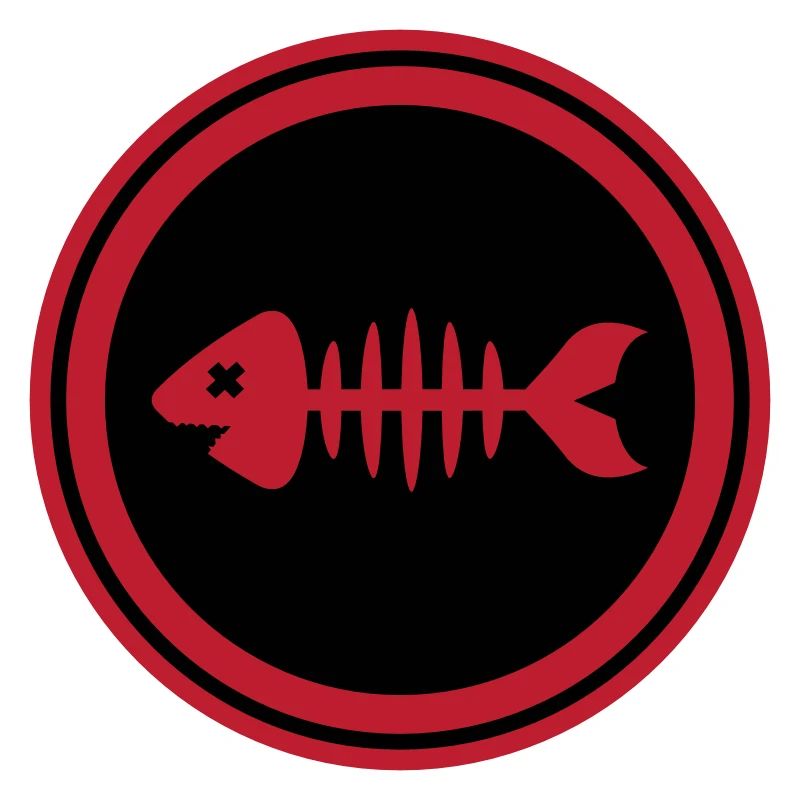 Fisch Symbol Knochen Gräte