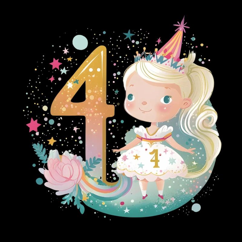 Prinzessin 4 Geburtag