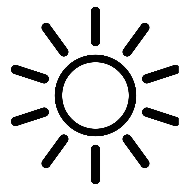 Soleil Dessin à trait forme