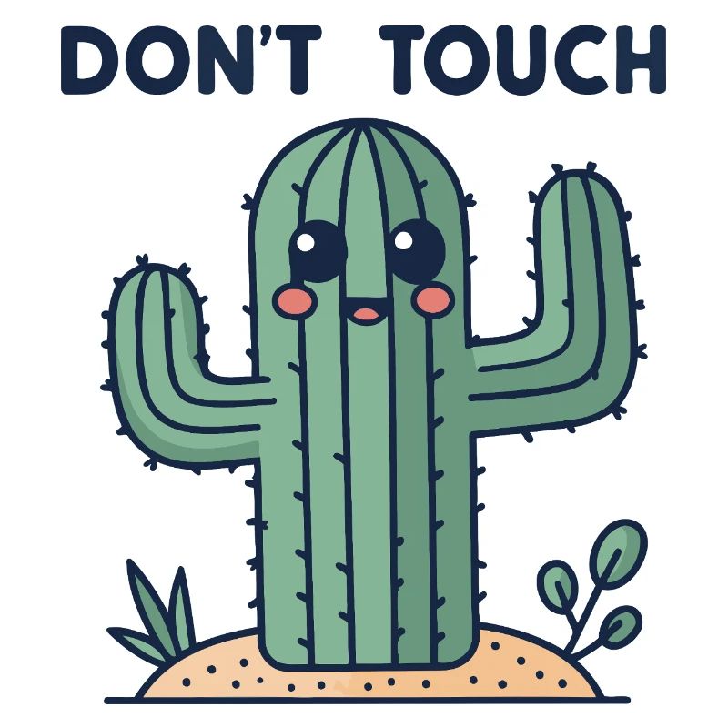Cute Cactus: No Touch
