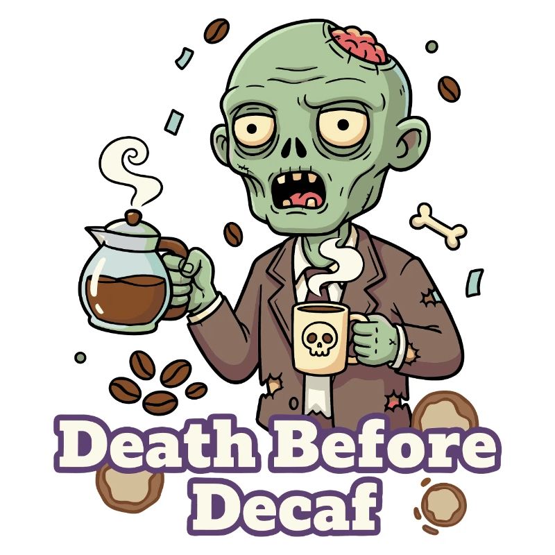 Zombie Kaffee Tod vor Decaf