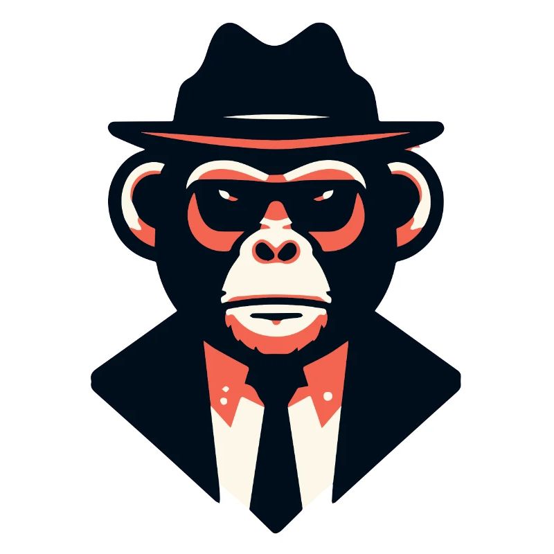 Noir Ape in a Sharp Suit