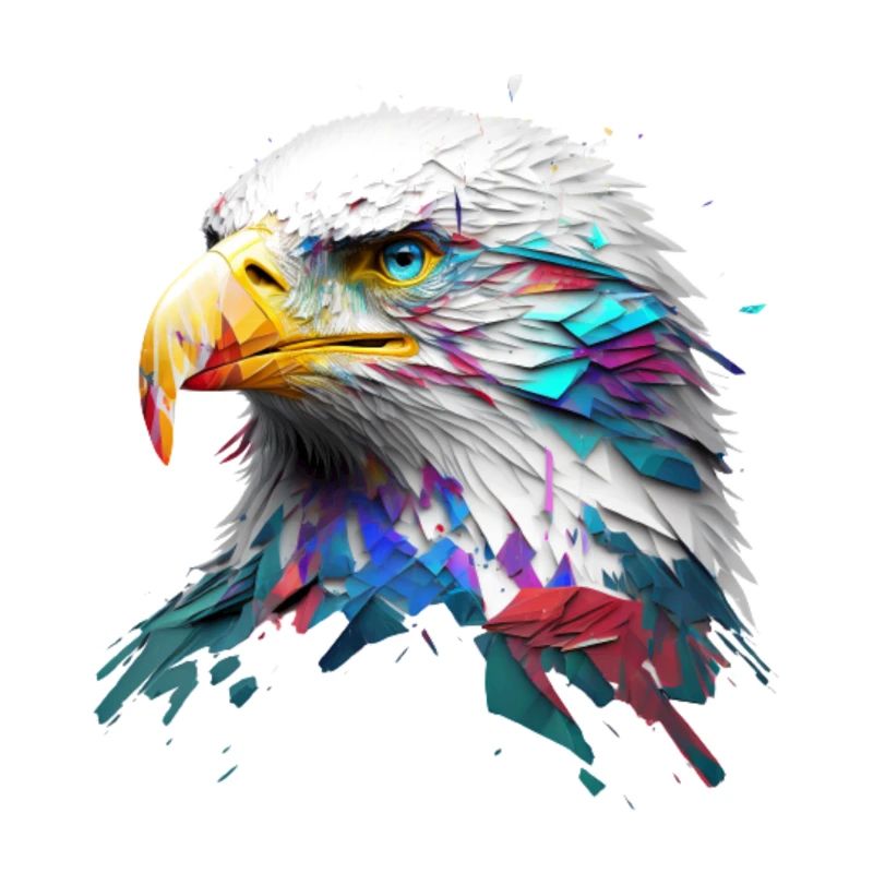 Mächtiger Adler: Ein modernes Ölbild