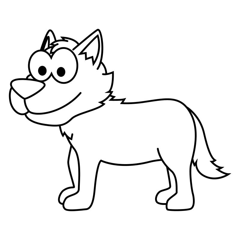 Loup Comic Animal