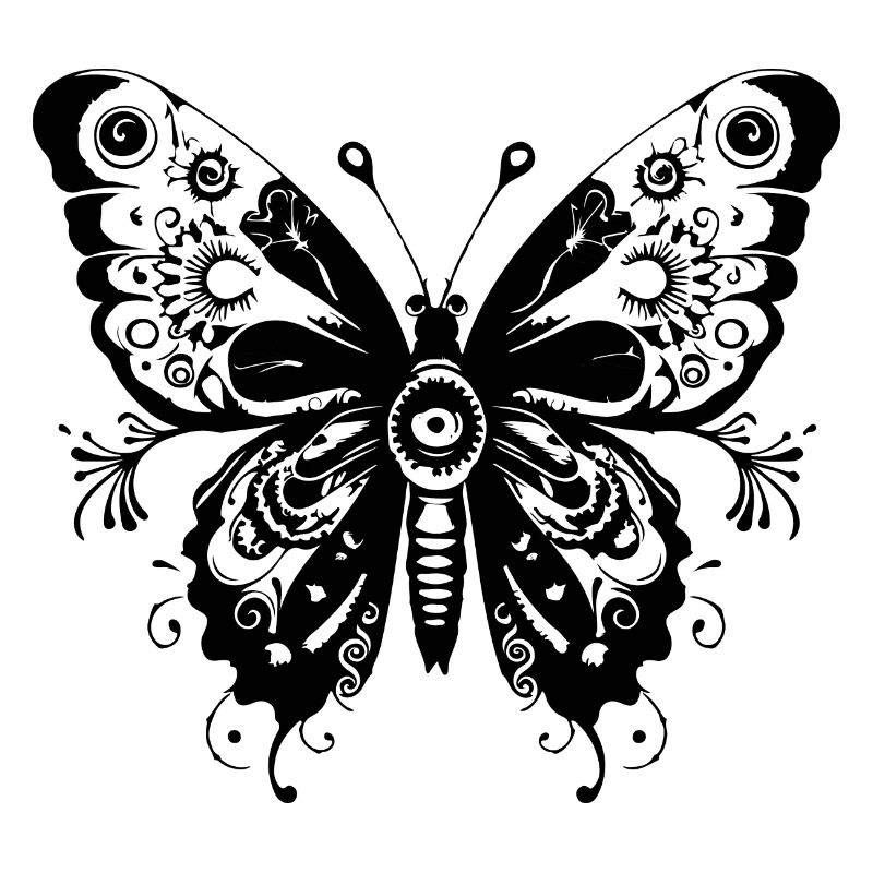 Schmetterling Mandala Boho
