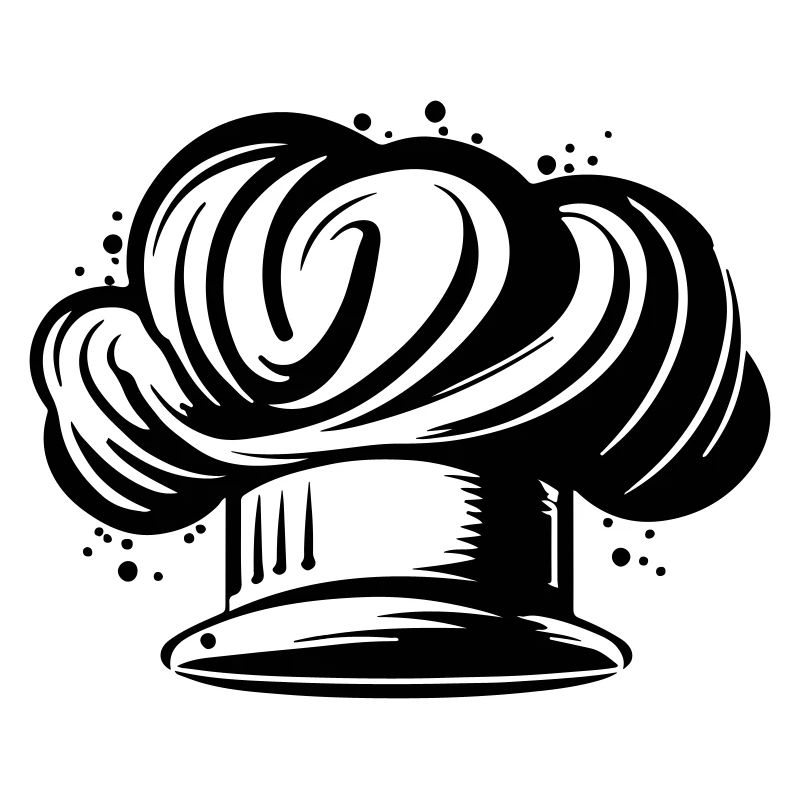 Chef's Hat Silhouette Cooking Chef