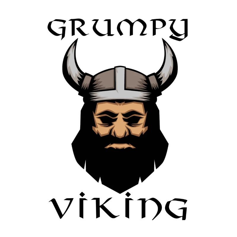 Grumpy Viking Witziger Comic Wikinger