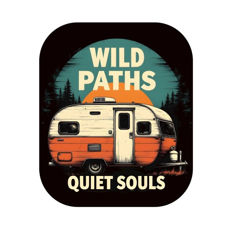 Camping live - Wild Paths Quiet Souls Camper Art