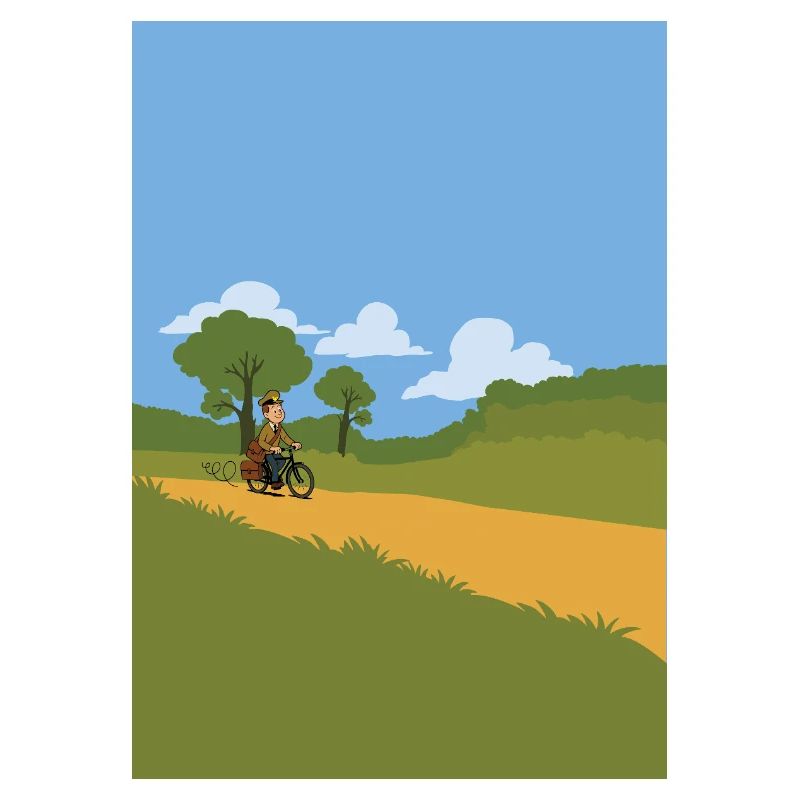 Postman on a bicycle