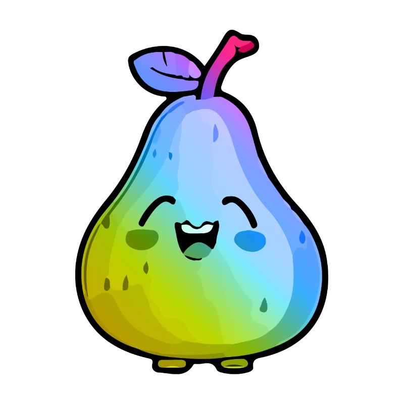 Poire Comique Colorée