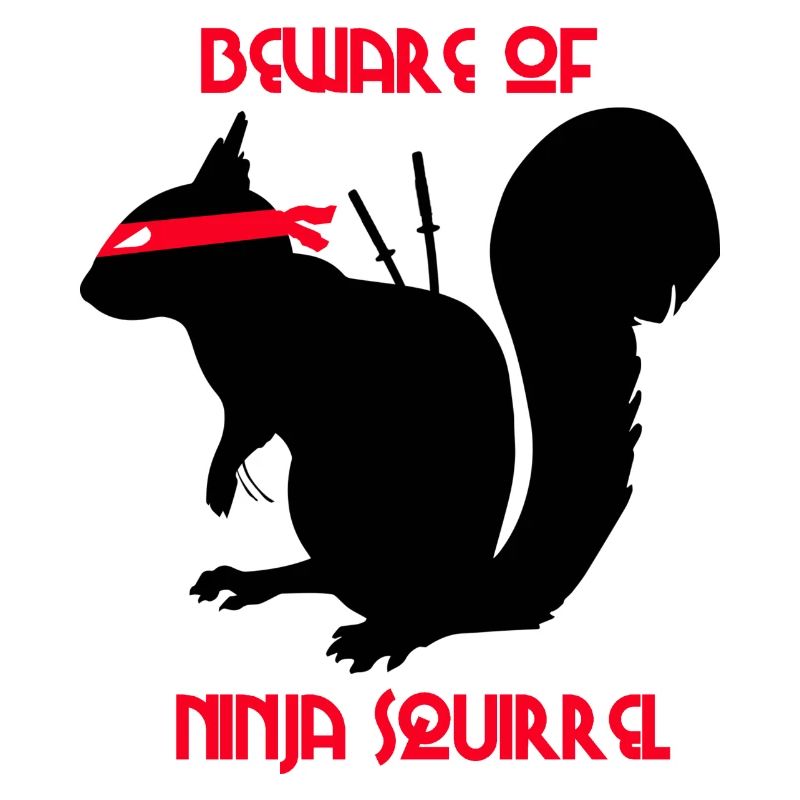 Beware of Ninja Squirrel Squirrel