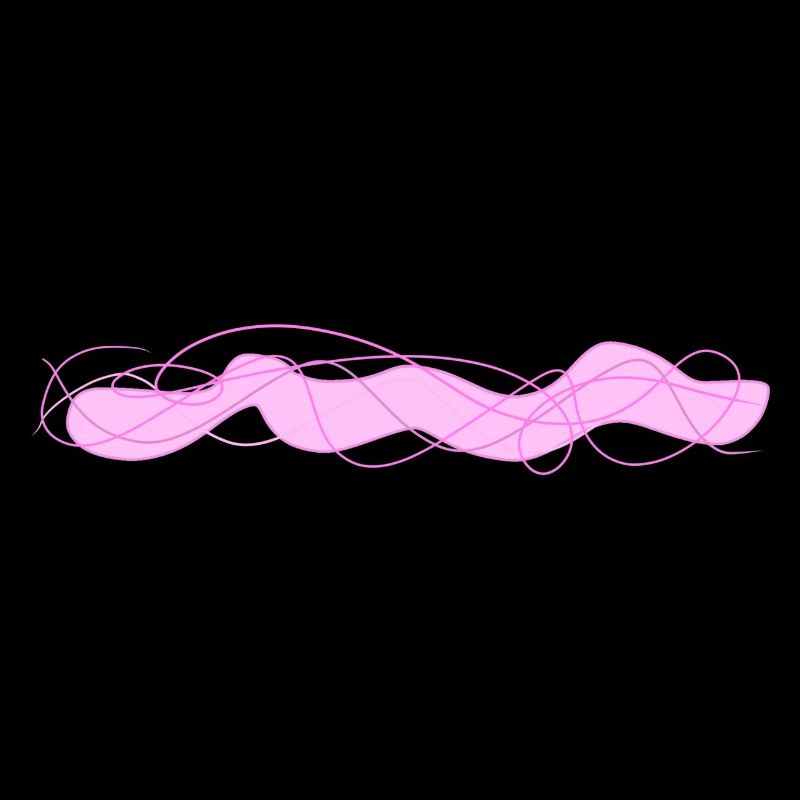 wave pink left stroke wavy