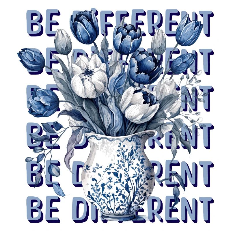 Be Different – Blue Tulips & Positivity