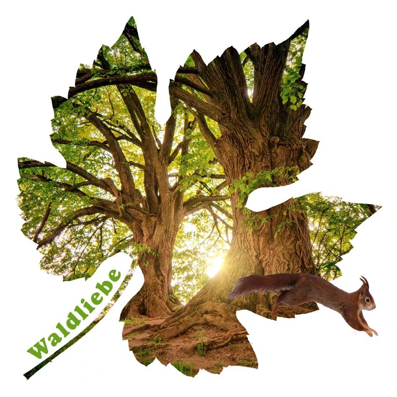 wald 25 im blatt mit eichhörnchen