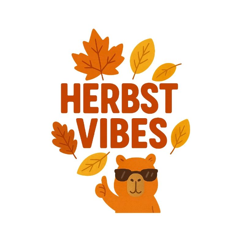 Fall Vibes | Cool Capybara in Autumn Mode