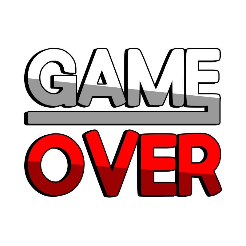 GAME OVER (Rouge) - Jeux