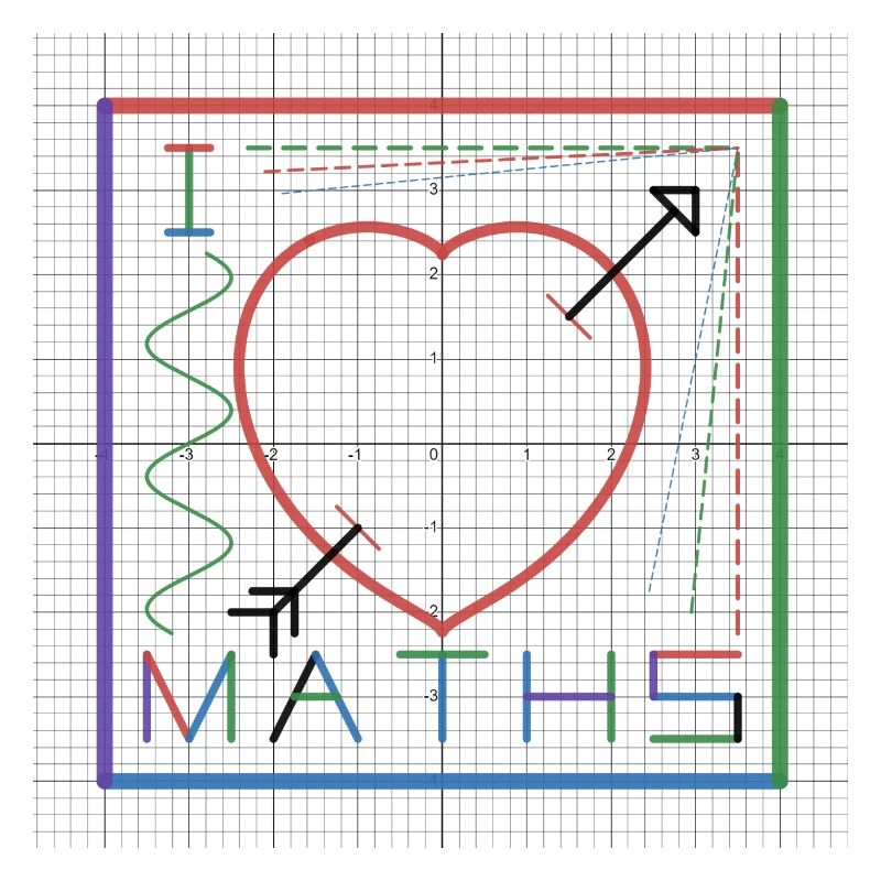 I Love Maths (white background)