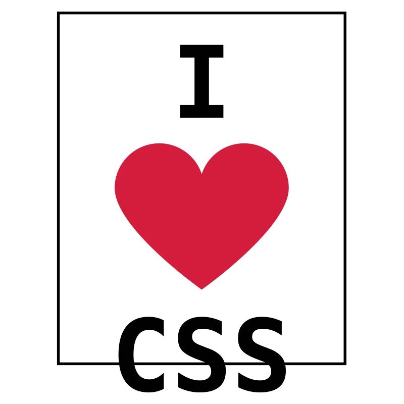I Love CSS (Programmierer-Shirt)