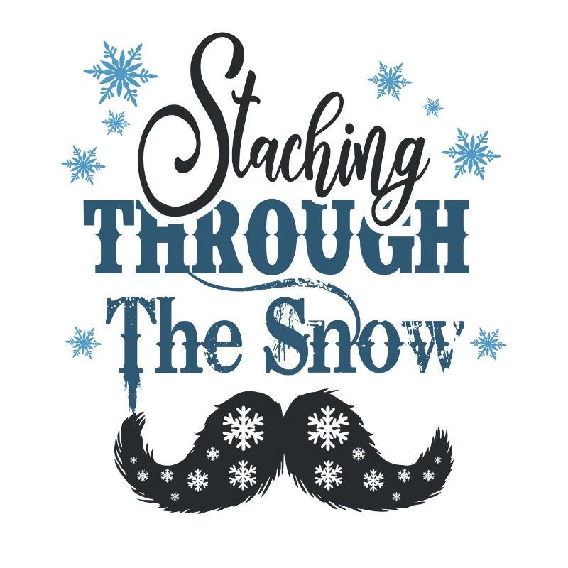 staching à travers la neige