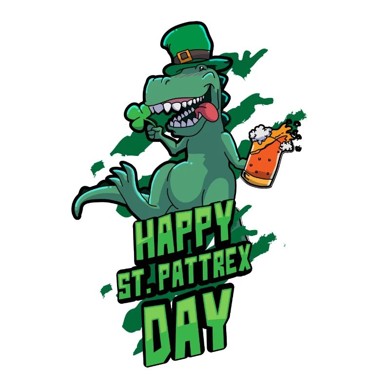 St. Patricks Day impression cadeau De Trex Irish