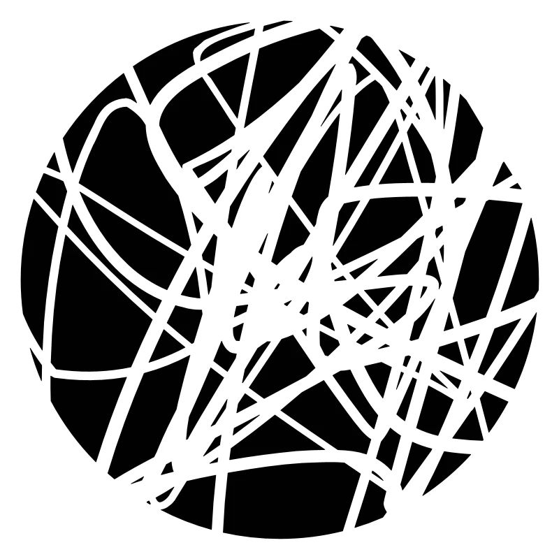 Scribbled chaotic strokes pattern