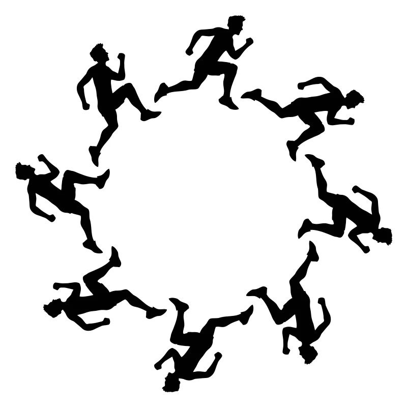 circle round crew team friends world trip button d