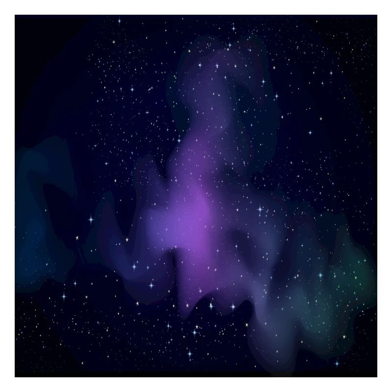 Galaxy pattern with stars and black background