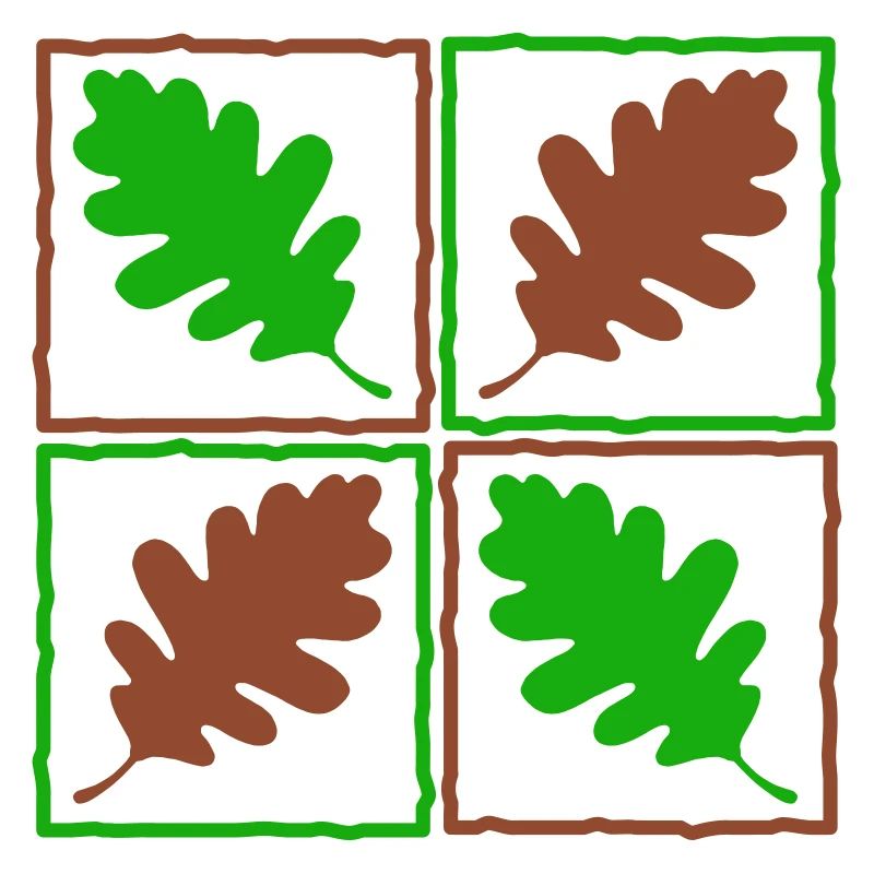 Eichenlaub deutscher Wald Blätter Eicheln Herbst