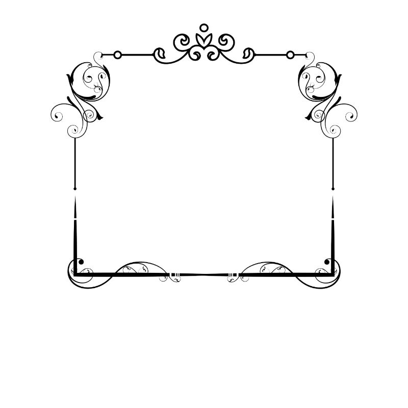 Elegant frame with decoration decoration