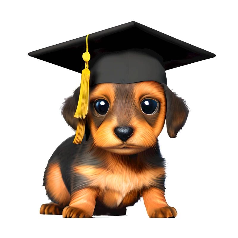 Bachelor Schulabschluss Dachshund Hunde Studium