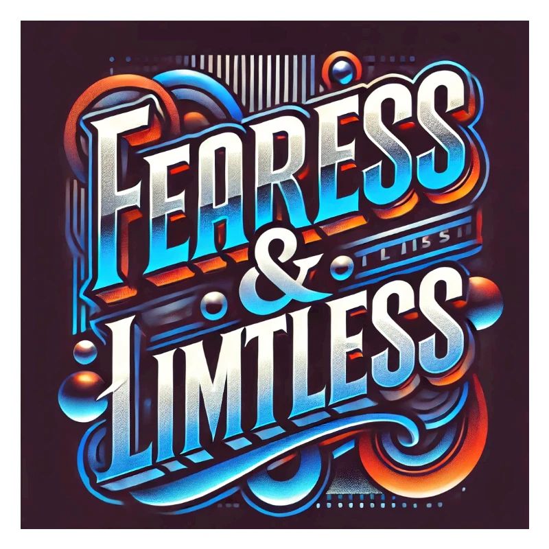 Fearless & Limitless – Conception typographique audacieuse