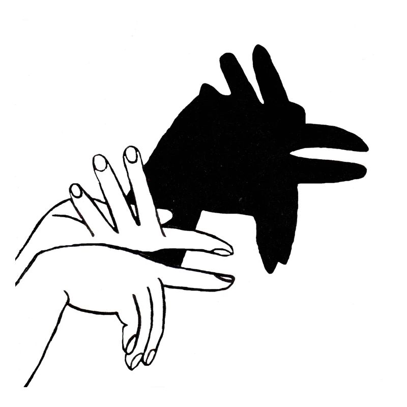 Bio Lätzchen Handschatten Hahn