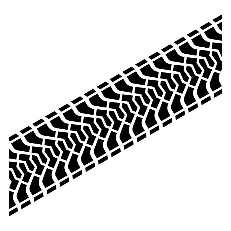 Diagonal empreinte du pneu