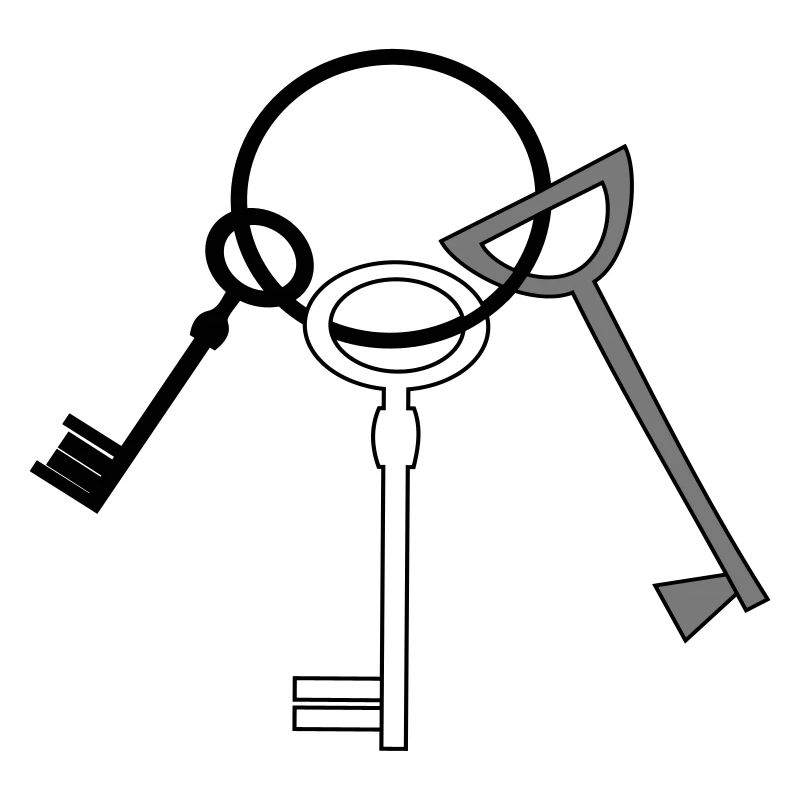 Keychain 3 key vector