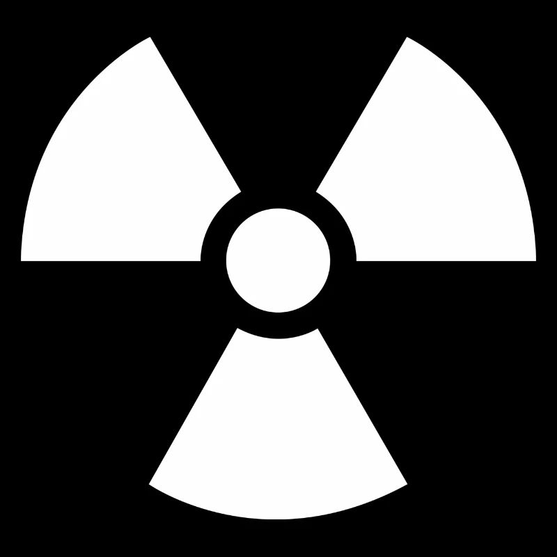 Radioactive white logo