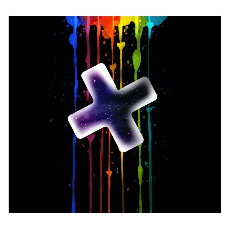 Plus vor einen Regenbogen