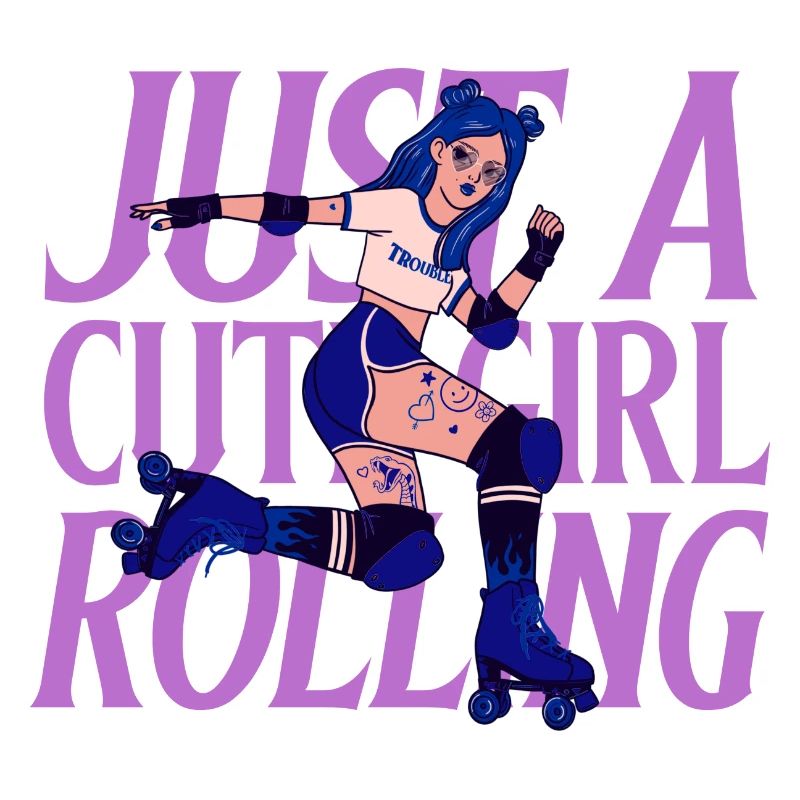 Mädchen mit Rollschuhen