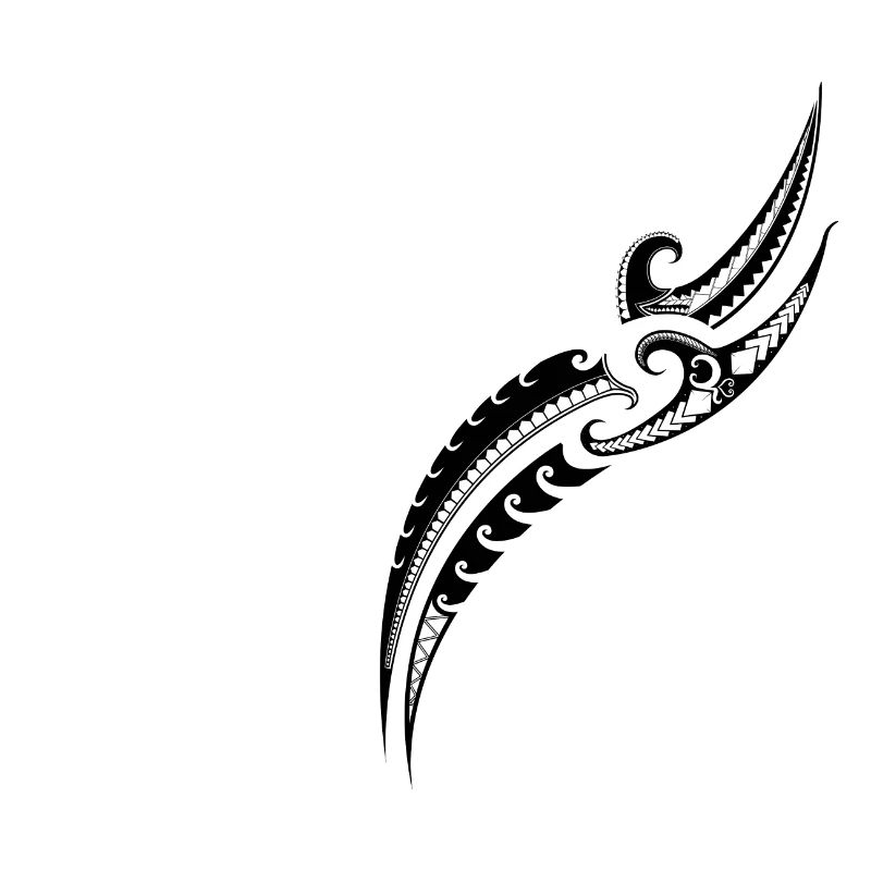 Tribal Warrior Pattern - Traditional Polynesian