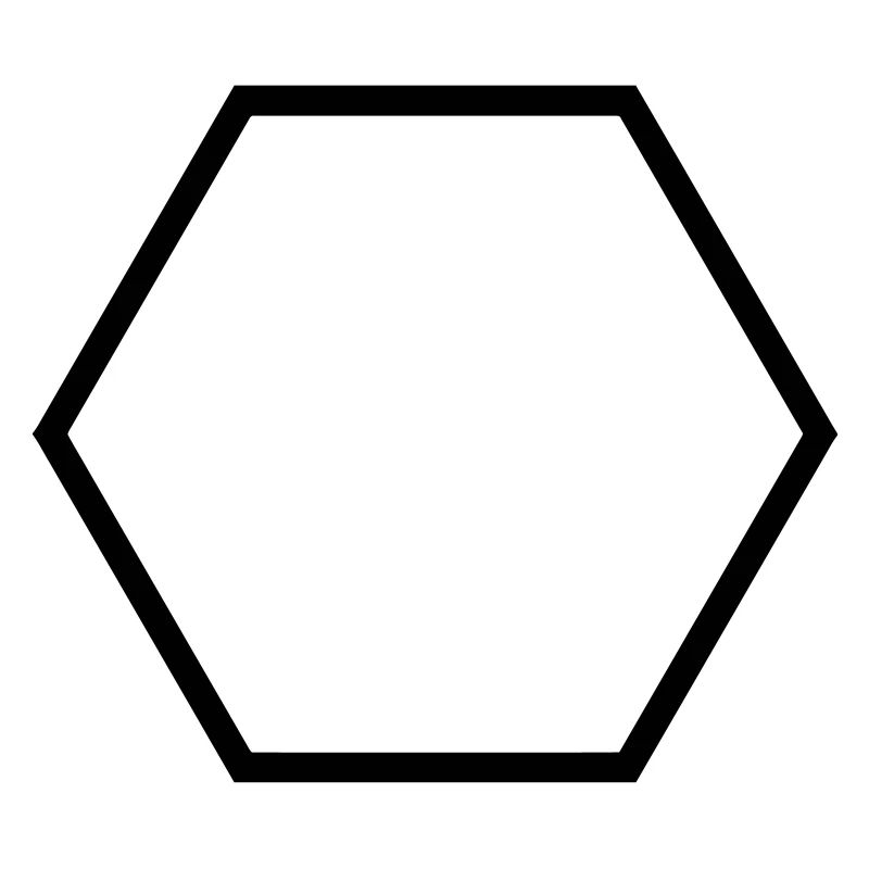 Hexagon Hexagone Sechseck Form - Custom it !