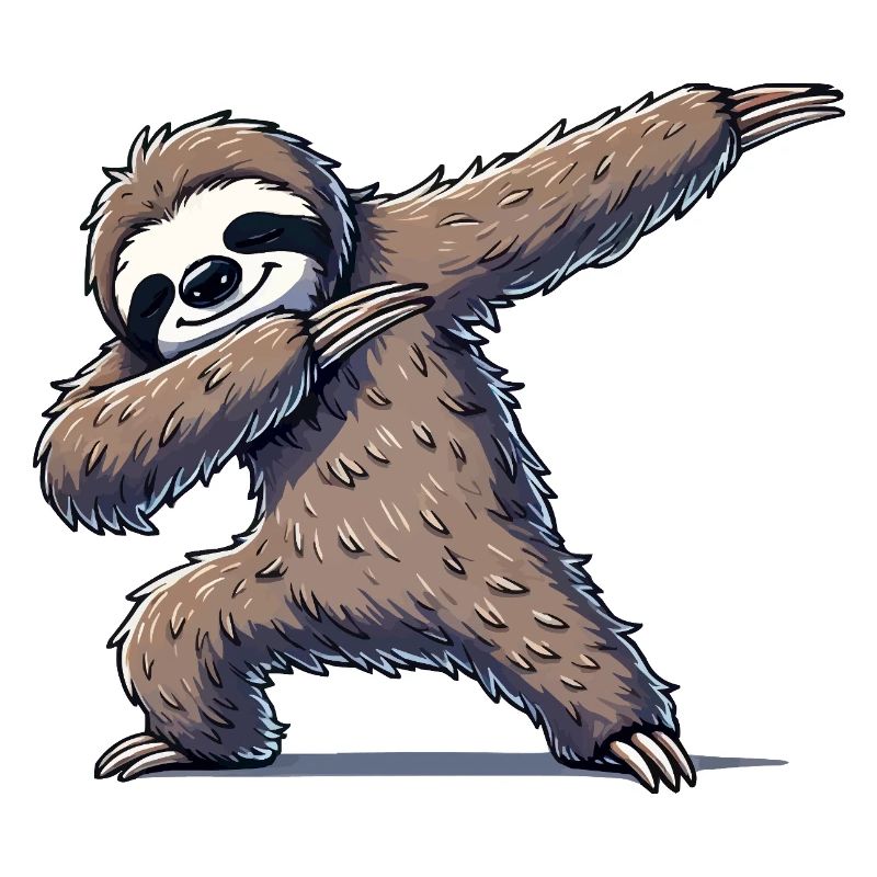 Faultier Dabbing