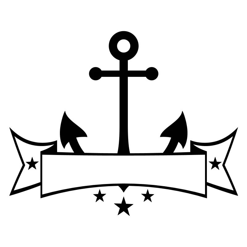banner wappen text schreiben anker boot schiff