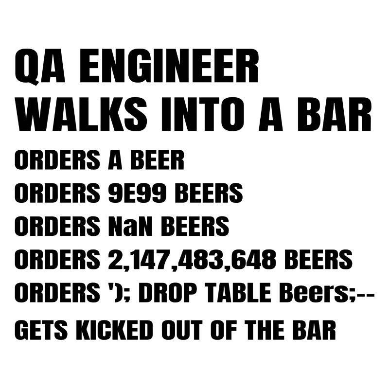 QA Engineer Walks Into A Bar Software Debugging